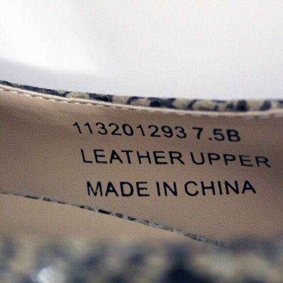 Left & Right Snake Print High Heel Pumps, Size 7.5B - Picture 6 of 6